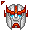 ratchet's face, with blue eyes