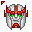 ratchet's face, with green eyes